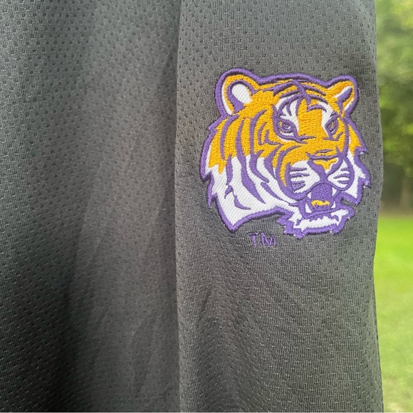 LSU MENS TIGERS GRAY PURPLE TRACK PANTS POCKETS DRAWSTRING LOUNGE SLEEP ATHLETIC - Picture 14 of 14